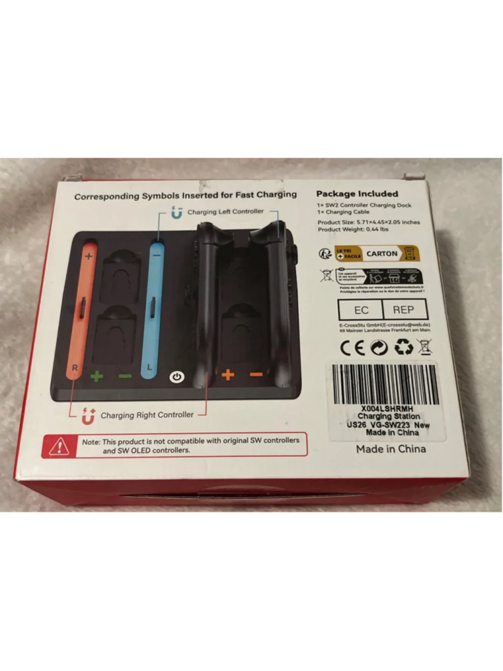 SW2 Controller Fast Charging Dock New OB & Cable Nintendo Switch 2 Games Storage